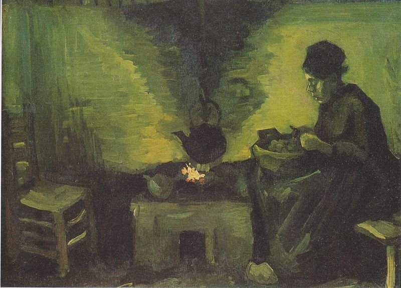 Peasant Woman by the Hearth - Van Gogh
