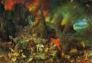 Jan Brueghel the Elder - Aeneas and theSibyl in the Underworld